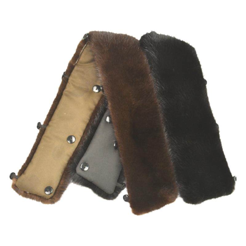 进口整皮水貂毛男立领保暖水貂真毛毛领皮衣内领直条通用毛领单卖