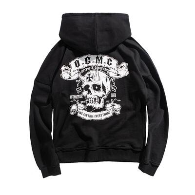OGMC潮流机车重磅宽松连帽卫衣男