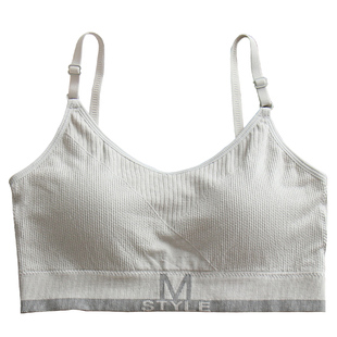 少女美背裹胸运动跑步瑜伽内衣防走光背心超薄款大胸显小学生文胸