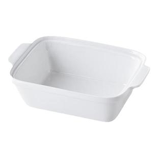 荣裕多陶瓷长方形点心蒸饭小吃蒸菜盘白色深碗蒸蛋碗蛋糕模具烘焙