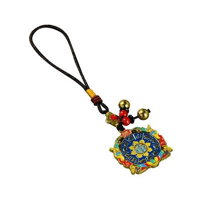 藏式民族风珐琅彩吊坠挂件佩饰