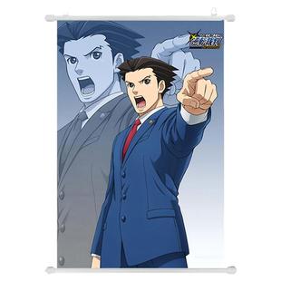 逆转裁判 王泥喜法介 戈德 绫里真宵 希月心音 周边动漫海报挂画