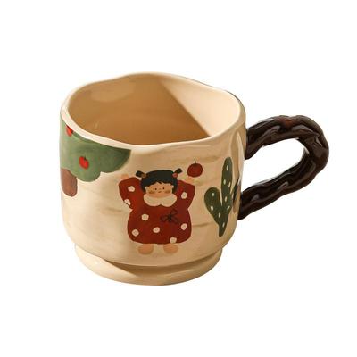 情侣马克杯高温釉下彩一杯多用