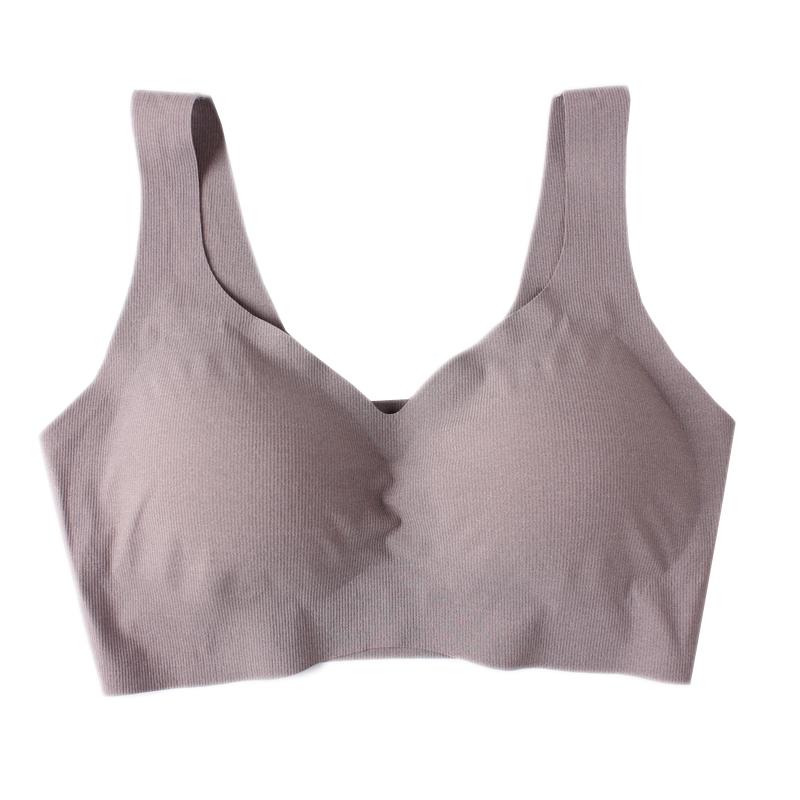 尚品无痕SP2089文胸睡眠乳胶内衣聚拢无钢圈运动背心女抹胸胸罩