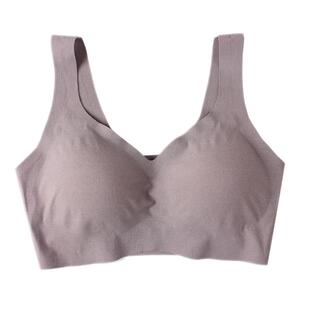 尚品无痕SP2089文胸睡眠乳胶内衣聚拢无钢圈运动背心女抹胸胸罩