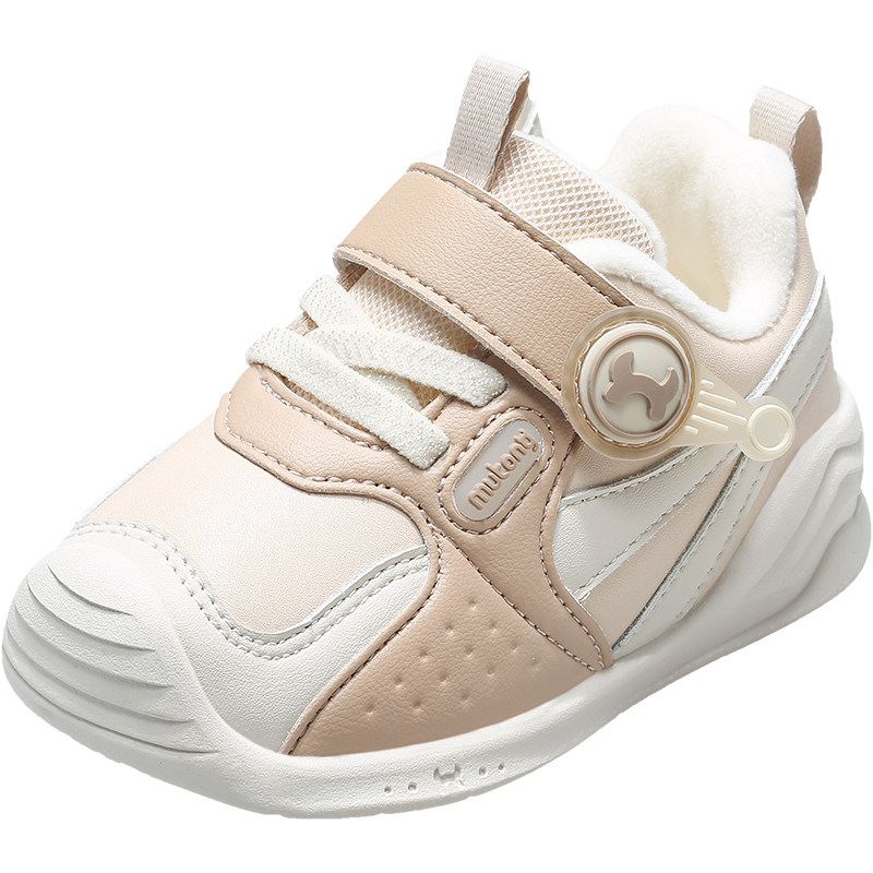 【清仓】牧童婴儿步前鞋秋冬女童软底加绒宝宝鞋保暖学步机能鞋男