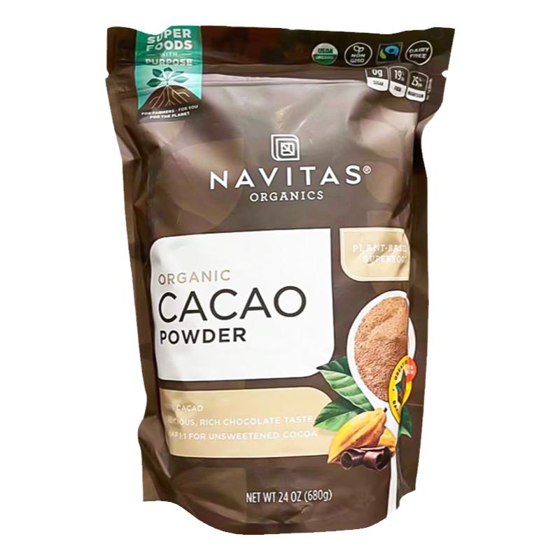 现货 Navitas cacao帕梅拉原生纯可可粉907g无糖巧克力粉巴西莓粉