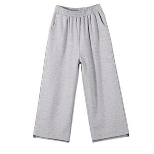 少女大童夏装2025新款时尚松紧腰高中女生七分裤子初中学生休闲裤