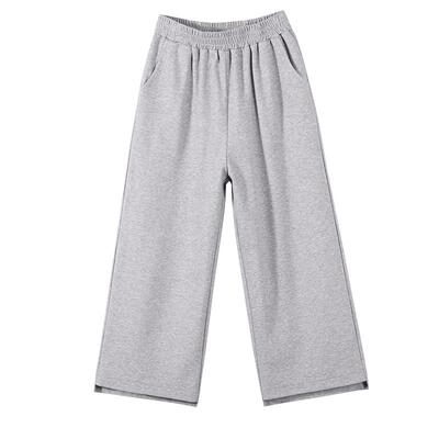 松紧腰休闲运动风八分简约休闲裤