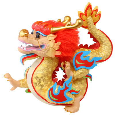 HUGKIS龙年生肖吉祥物毛绒摆件