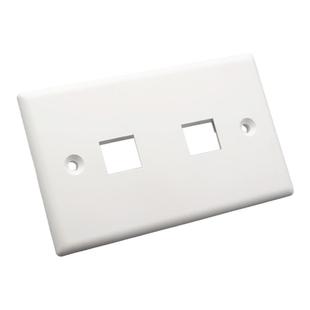 120型单双三四口空位面板美式美标118型多媒体信息电脑线空白插座