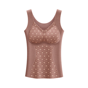 保暖背心女士加绒加厚德绒无痕内衣上衣打底内穿女款2026新款秋冬