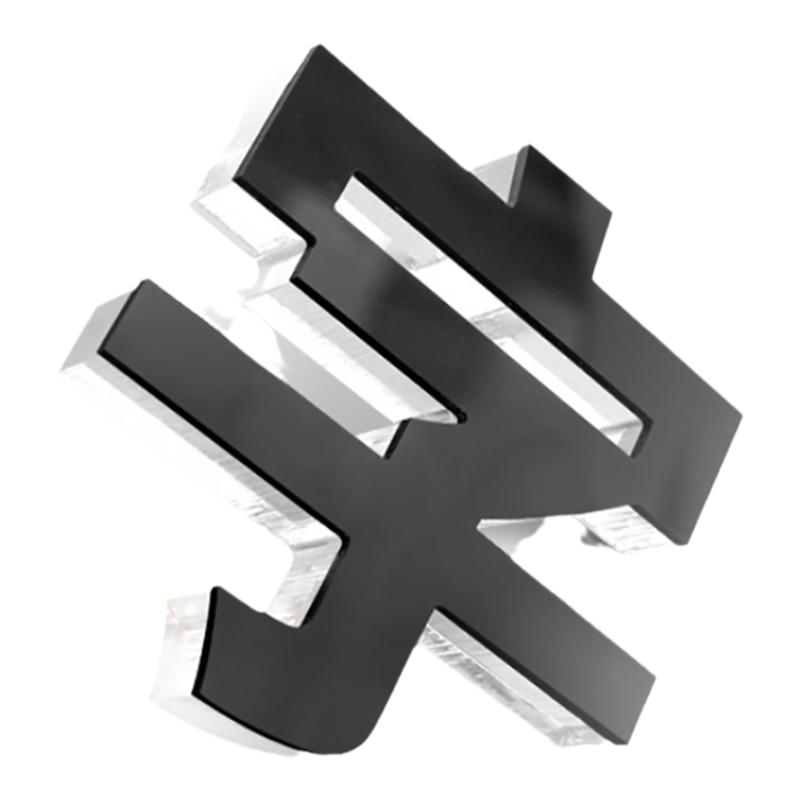 北京水晶字立体logo广告牌背景墙