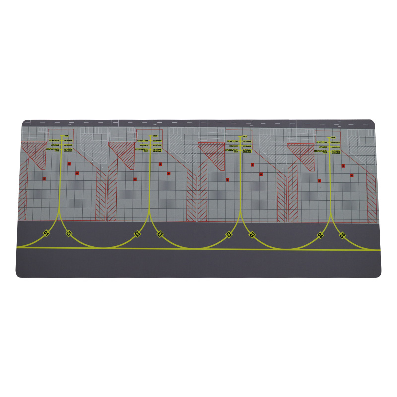 民航客机机场跑道垫子仿真飞机模型大尺寸1:400机位四连位停机坪