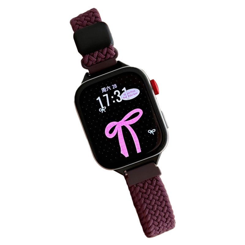 适用华为fit5/4/3细款编织表带女