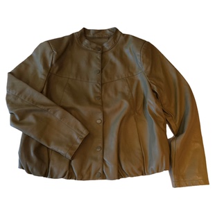 秋冬感韩版水洗蛋白PU皮衣女士短款2026秋装新款百搭收腰外套夹克