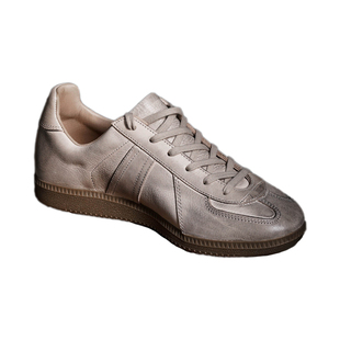 枯骨日系休闲小众复古rof德训鞋1700L柔软吸汗真皮小白鞋情侣鞋