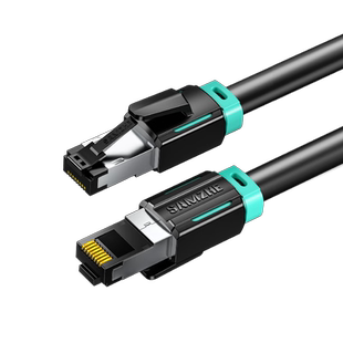 山泽电竞八类网线万兆网络连接线游戏工程家用千兆纯铜8芯双绞8类