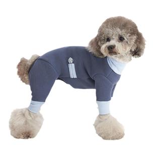 Sniff宠物狗狗猫咪秋冬装羊毛绒四脚户外服泰迪比熊中小型犬衣服