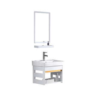 挂墙式洗手盆太空铝浴室组合柜陶瓷洗脸盆小户型壁挂洗面盆洗手池