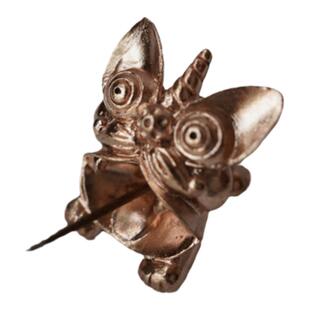 铜香座铜香插香插盘铜瓦猫摆件香托线香香插铜茶宠紫铜香插铜香盘