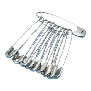 老式安全别针儿童衣服固定小大号别针高强度粗金属曲别针扣针方便