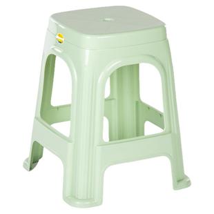 珠江牌塑料凳子浴室防滑胶凳客厅餐桌凳加厚成人高凳轻便可叠放