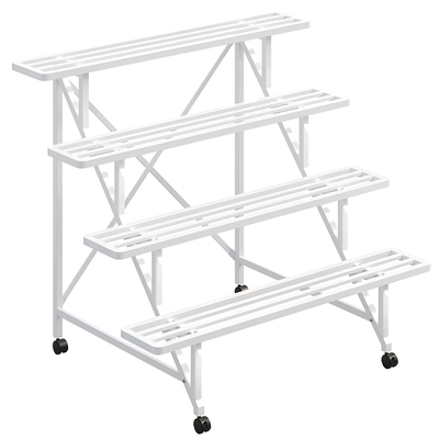 花架置物架阳台新款移动带轮花架