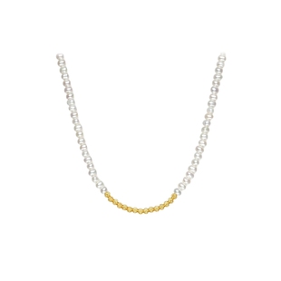 周六福淡水珍珠项链女S925银圆珠链优雅新年礼物送女友