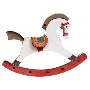 圣诞节日手工彩绘木板圣诞树氛围小挂饰挂件家居温馨小点缀装饰品