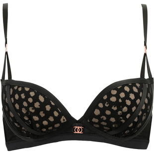 歌瑞尔小胸聚拢文胸优雅豹纹蕾丝轻奢柔聚无压承托内衣调整型胸罩