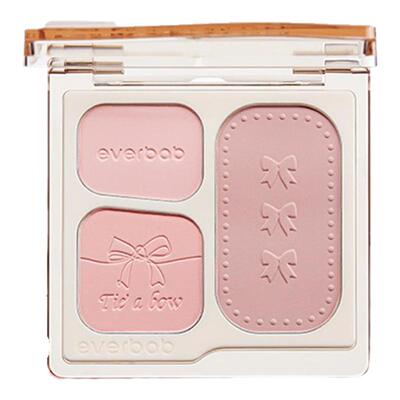 everbab腮红盘赠粉扑提升气色