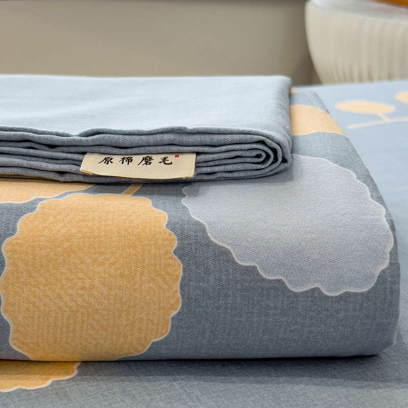 全棉加厚磨毛床单单件100纯棉秋冬季学生宿舍被单人垫单1.5m1.8米