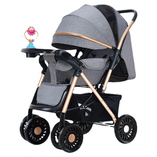 宝宝双向 萍乡婴儿推车0-3岁可坐可躺轻便折叠推行四轮减震遛娃神