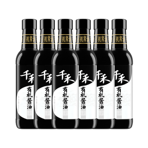 千禾有机酱油500ml*6有机认证零添加高端特级酿造家用生抽旗舰店