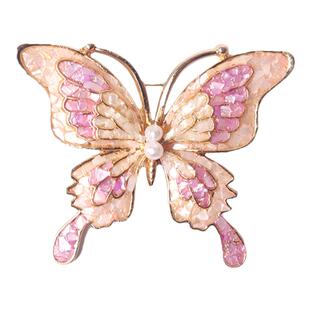 中国非遗螺钿饰品配件手工diy材料包胸针发簪发夹蝴蝶贝壳发饰