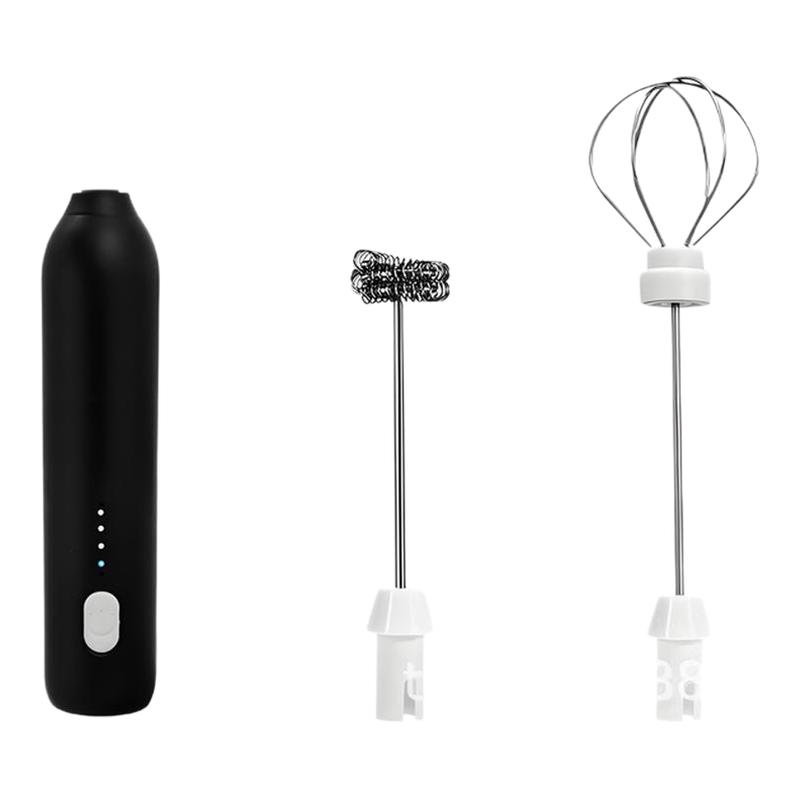 双头调速电动打奶泡器咖啡搅拌器打发器牛奶打奶器手持奶泡机充电