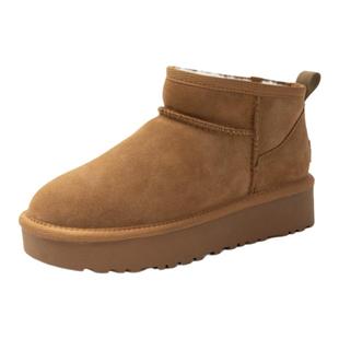 防水防滑厚底雪地靴女款冬季加绒加厚真皮女鞋2025新款大码棉鞋