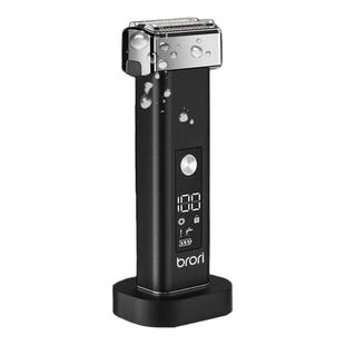 新款智能数显润肤可水洗往复式男士剃须刀金属机身刮胡刀鬓毛刀