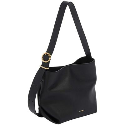 Folded小号皮革托特包JILSANDER