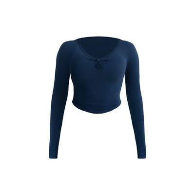 一乐女子力水滴窗长袖镂空