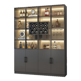酒柜隔断柜家用玄关柜客厅靠墙置物架小户型玻璃储物柜红酒收纳柜