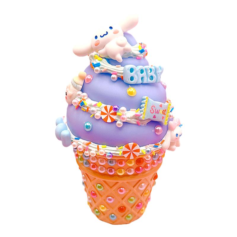 儿童DIY甜筒夜灯制作材料包 幼儿手工亲子活动奶油胶冰激凌玩具