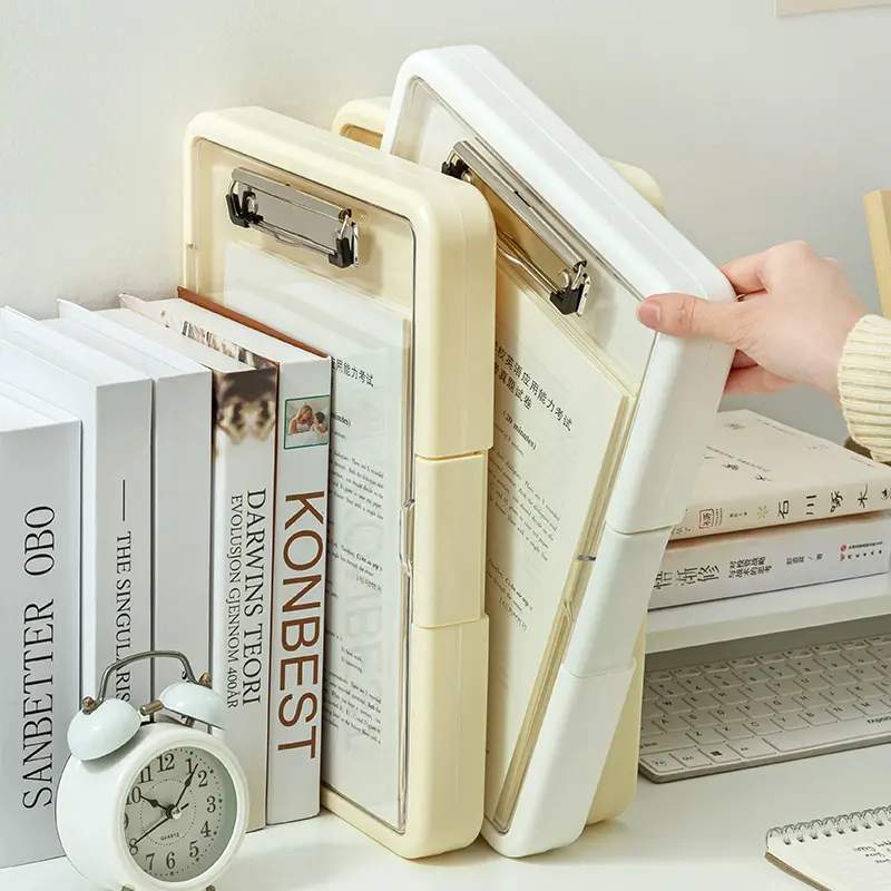 A4文件收纳盒多功能文件夹桌面学生试卷办公室透明资料档案整理册