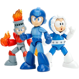 Jada Toys佳达1/12 Mega Man 洛克人 火焰人 冰冻人 可动手办人偶