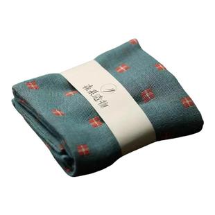 手工棉麻茶巾茶布 茶道配件茶桌吸水抹布茶垫布养壶巾不掉毛茶用