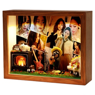 张靓颖明星周边相框礼物摆台桌面应援摆件照片收纳盒小夜灯生日