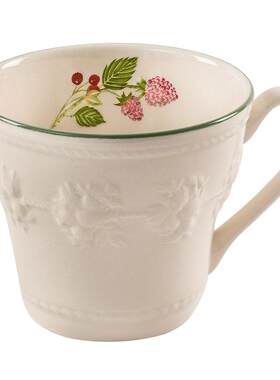 【结婚礼物】WEDGWOOD欢愉假日树莓马克杯情侣对杯水杯生日礼物盒