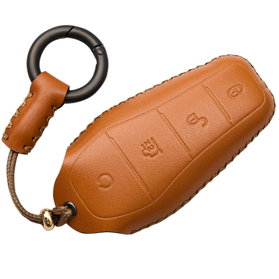 若谷匠人比亚迪钥匙套牛皮手工