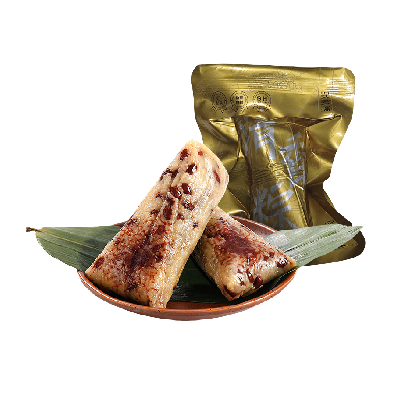 吴越斋速食赤豆蜜枣粽120g*4个